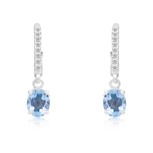 Blue Topaz Earrings