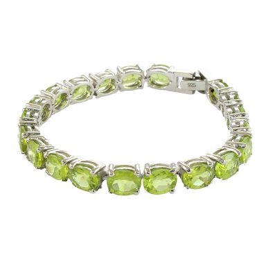 Peridot Faceted Bracelet with Gold Filled Lobster Clasp – Beads of Paradise